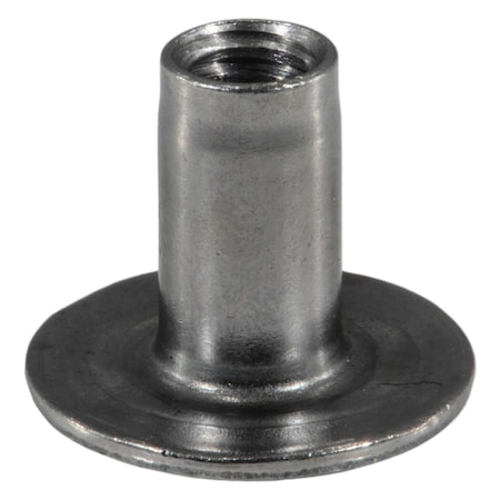 Midwest Fastener Round Weld Nut, 1/4"-20, Steel, 9/16" Lg, 12 PK 931365